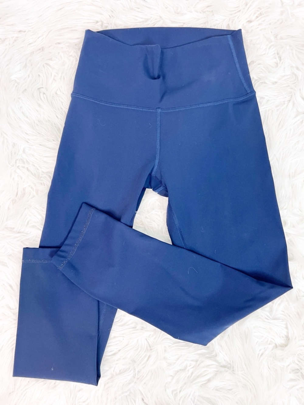 LULULEMON WUNDER UNDER NAVY BLUE ACTIVEWEAR YOGA LEGGINGS WOMENS SZ 4